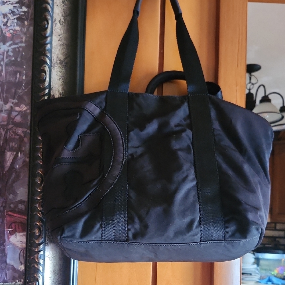 Tory Burch Black Nylon Tote
